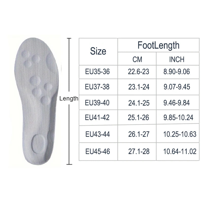 1Pair/2Pairs/4Pairs High Elasticity Latex Sport Insoles Soft Shoe Pads Arch Support Orthotic Insoles Breathable Deodorant Insole